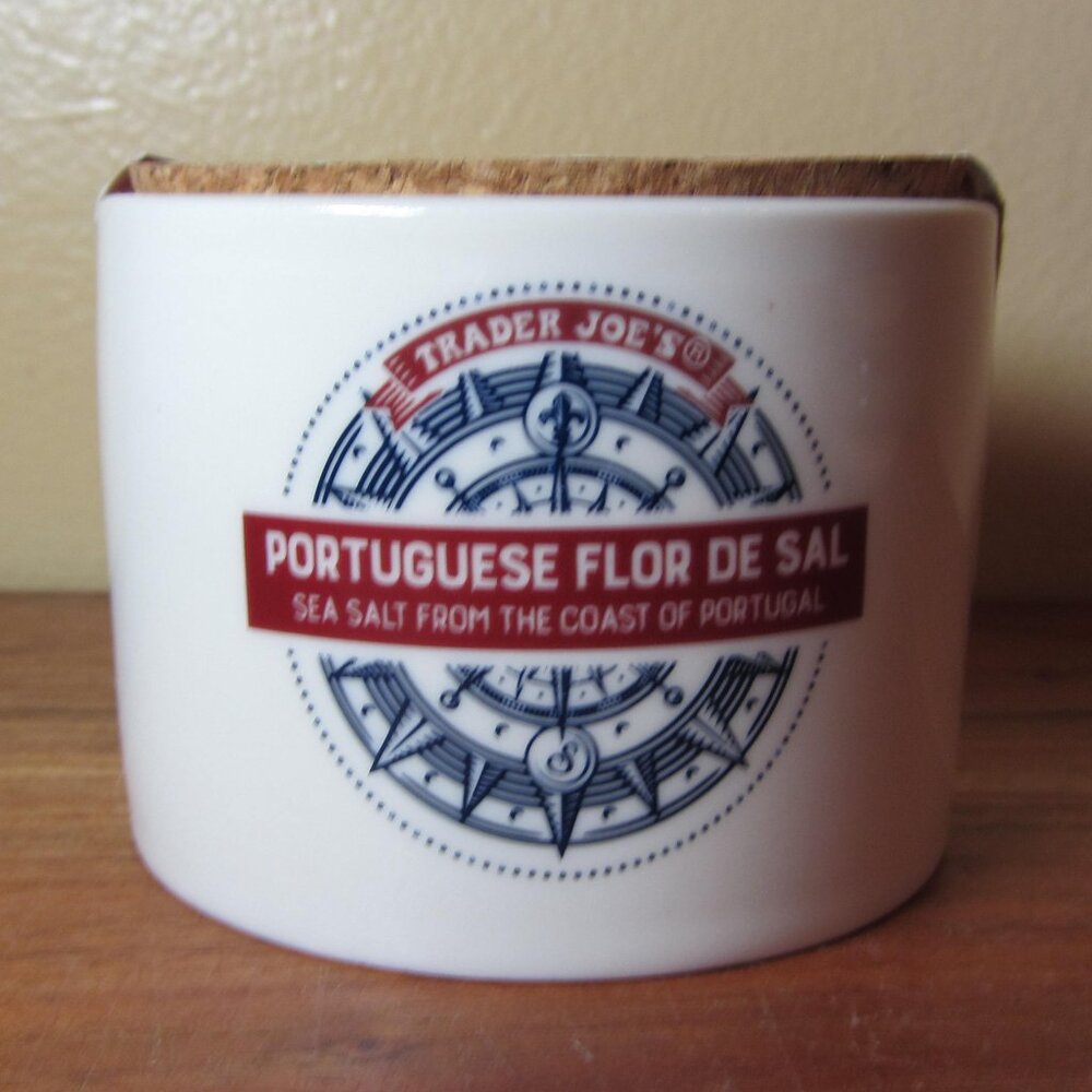 trader joe's portuguese flor de sal NIP sealed (W5131)